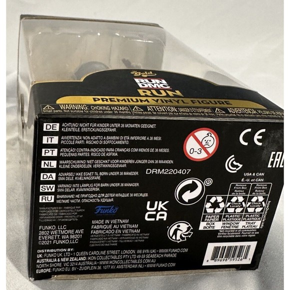 RUN from RUN DMC Funko Gold Premium Vinyl 5" Figure Hip Hop BRAND NEW - Picture 4 of 4